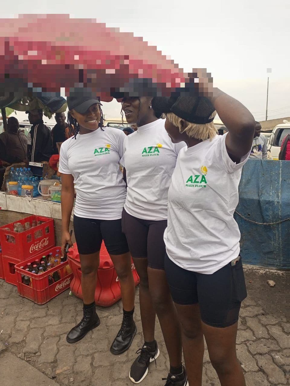 Brand ambassador team on an AZA activation